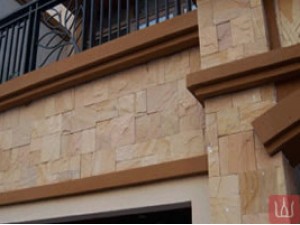 Powder sandstone villa exterior wall